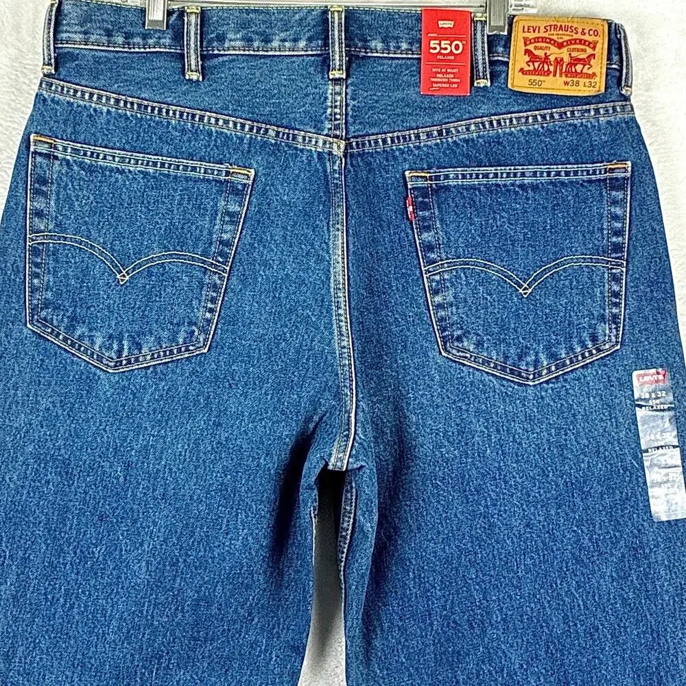 Levis 550 Jeans Mens 38x32 Relaxed Baggy Classic Western Skater Grunge Preppy